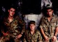 Airforce Association NSW 2AFDS photo gallery - 1992 - LAC Adam Fletcher, LAC Colin Weekes and LAC Steve Patterson of No. 2 Airfield Defence Squadron (2AFDS), Bukit Batu Lawi, Sarawak, Malaysia. Image taken during Exercise Bareo Return, a joint Army/RAAF adventure training activity to recognise the 50t